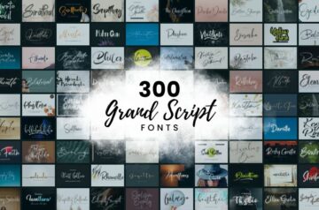 300 Grand Script Fonts